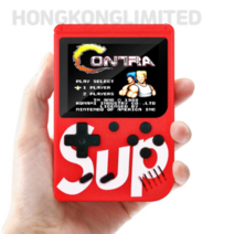 크론티어 추억의 레트로 슈프림 SUP 미니 게임기 PLUS 가정용 TV연결, 1인용-레드(1+1)