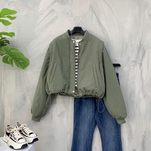 [행복여] 베니스 핀턱 스트링 포켓 숏 패딩