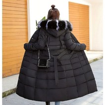 대형 롱 파카 겨울 후드 자켓 따뜻한 코트 아우터 플러스 사이즈 롱 다운 코트 점퍼