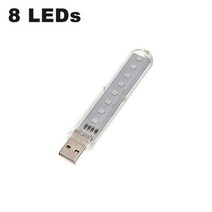 UV 세균 측정기 위생점검 배양 미니 휴대용 살균 램프 소독 조명 램프 소독 가벼운, 8 led uv 램프