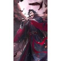 Yangzhou 3D마도조사 천관이 복을 내리시니 보석십자수 큐빅 DIY세트 집순이 집돌이 취미 태교십자수200010925, 30x50