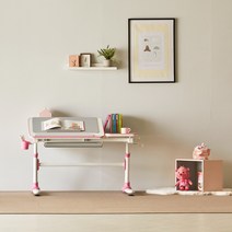 위드그로우 스마트 2.0 높이 각도조절 아동 초등학생 책상, 핑크 (택배DIY상품)