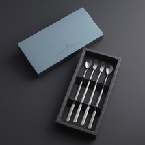 그레이스 실버 롱티스푼롱포크 4P, 롱스푼만 4, 인쇄함, 골드