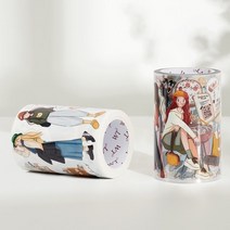 7cm 와이드 5 미터 긴 원래 WT 마스킹 테이프 패션 Washi 저널링 스크랩북 스티커 총알 저널 공급, all 2 pieces, 03 all 2 pieces