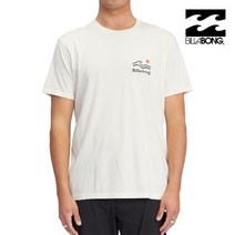 빌라봉 [공식] 남자 랜드슬라이드 웨이브 반팔 티셔츠 OFF WHITE