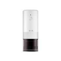 엘빈스 USB 충전 휴대용 소형 가정용 전동 원두분쇄기, 화이트