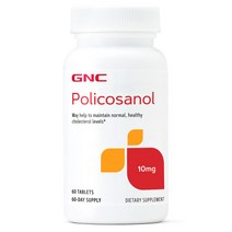 GNC 폴리코사놀 10mg 타블렛 글루텐 프리 무설탕, 60개입, 1개