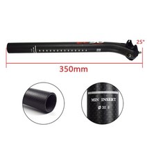 탄소 섬유 MTB 도로 자전거 시트 포스트 좌석 포스트 튜브 용 경량 자전거 350/4, 30.8mm, 350mm