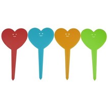 텃밭 팻말 화분 이름표 화단 푯말 주말 농장 나무 식물 수목 표찰 귀여운 디자인 90, 50개, 빨간색, 마음