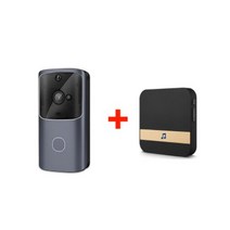비디오 초인종 스마트 무선 HD WiFi 보안 도어 벨 비주얼 레코딩 홈 모니터 야간 인터폰 도어 폰, 02 J-R1-PM10SB-M01