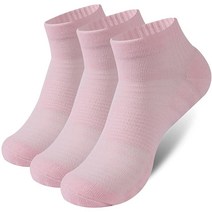 CORFUN5E 여성용 러닝 양말 발목 통기성이 좋고 부드러운 하이킹 사이클링 여행용 white 화이트x6 113694, 핑크x3