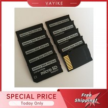 PSP 메모리 스틱 프로 듀오용 고속 컨버터 마이크로SD MS, 10 Pieces