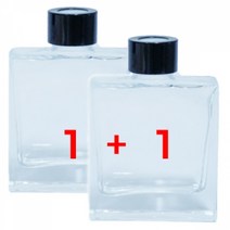 심플 사각캡라인 디퓨저용기, 1+1, 블랙캡
