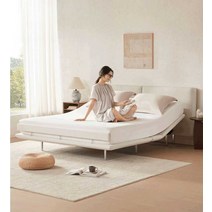 모던 지능형 모션베드 저소음 다양한 각도 모션 침대 린넨 전동 침대 리클라이너 퀸 라지킹, 화이트(헤드리스)+EQ-Pro 150x200