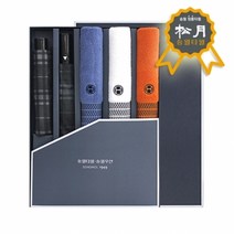기타 송월 우산+타올 5매 7 세트 우산 답례품 돌잔치 여름용품 수건 행사품 선물세트 .고희연 타올, 블랙