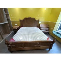 라탄침대 원목 엔틱 침대, 프레임, D