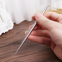 도예도구 도자기재료 도예재료도자기 모델링을위한 스테인레스 스틸로드 세부 바늘 조각 점토 모델 헝겊 라, 한개옵션0