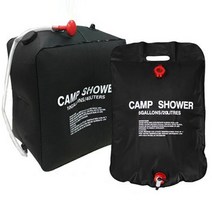 캠핑 캠핑용 간이 샤워기 샤워백 워터저그 차박 캠핑장 글램핑 계곡 해수욕장, 캠핑 샤워물통40리터, 1개