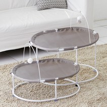 세이펫 2단 매쉬 해먹 침대, 그레이 + 그레이