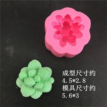 다육 식물 캔들 실리콘 몰드 3D 장미 꽃 금형 모양 틀 입체 모양틀 만들기 점토 수지 석고 수제 파티 호의 비누 moule bougie, 3