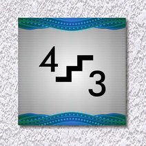 카시드 WNS_S124 계단층수 빌딩층수 계단층수번호 계단층별숫자 아파트계단층수 표지판 표시판 표찰 안내판 호실판, 포맥스