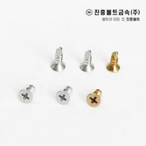 일반 스텐 접시머리 직결나사 피스 봉지판매(13mm ~ 100mm), 1.백도금, FH #8-38