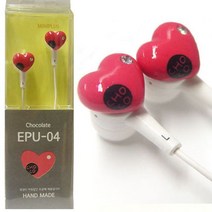 나sksx_미니어처 수제 이어폰 EPU-04 (핑크초코) 통화 귀여운 초등학생 예쁜 선물용 음악감상 핸드메이드 패션 적업♥mylife!, ♥newvel, ♥mylife!