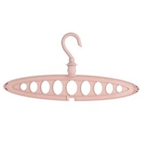 Delidge 1PC 9 홀 매직 미끄럼 방지 회전 옷걸이 의류 랙 옷 걸이 홈 옷장 옷장 보관 옷걸이, 하나, 분홍색
