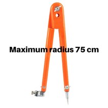 다기능 목공용 측정기 각도자 직각자 눈금자 목공용 45cm75cm 정밀 연필 나침반 대구경 조정 가능한 분배기 마킹, 나침반 75cm