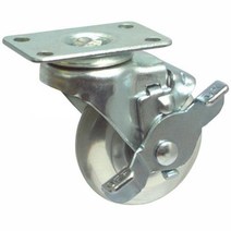 대신캐스터 무소음 캐스터-브레이크 2050EPU 5Inch 브레이크 32mm (1EA)운반공구 케스터 캐스타 바퀴 운반기 운반 하역 리프트 파렛트트럭, 본상품