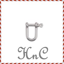 SUS304 고리 연결부속 체인 샤클 가구부속 와이어 D형 잠금부속 로프 M6, hncbio 본상품선택