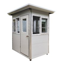 보안부스 야외스테이션 경비실초소 작은보안초소, 컬러 스틸 박스 보증금