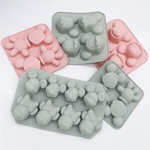 모양틀 입체 두꺼운 월병 만화 실리콘 몰드 초콜릿 몰드 diy 이유식 보충 캔디 쿠키 케이크 도구 청소하기 쉬운 주방 빵집 몰드 가정용 베이킹, 1pc-pkq