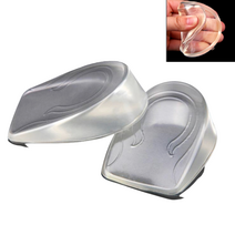 쿠션 키높이 깔창 3종 실리콘 뒷꿈치 탄력 인솔 발바닥, 2cm