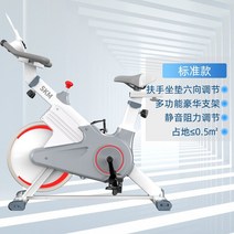 실내 자전거 게임 헬스용 자전거 노인 입식 좌식 운동기구 무소음 저소음 홈트 홈트레이닝, 표준 모델-화이트-럭셔리 휴대폰 스탠드-효율적인