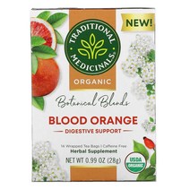 트레디셔널메디시널 블러드 오렌지 28g 14티백 Traditional Medicinals Botanical Blends Blood Orange, 1팩