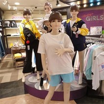 더데이걸 NC05 레인보우 박시반팔티화이트 TGRA22401