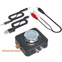 광수신기 블루투스 5.0 오디오 HD 무선 송수신기 스테레오 TF 카드 RCA 3.5mm AUX 잭 무선 어댑터 스피커 앰프 자동차 오디오 송신기