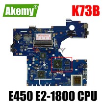 컴퓨터 부품 For Asus K73B X73B X73BY 노트북 메인보드 PBL70 LA-7323P REV.1.0 AMD porcessor full test, [02] E2-1800