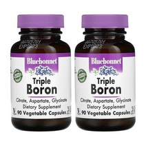 블루보넷 Bluebonnet 트리플 보론 붕소 3mg 90베지캡슐 2개 구연산 시트르산 아스파르트산 글리시네이트 글리신