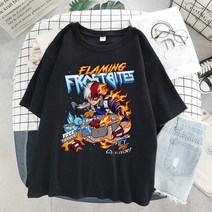 옴니뷰 Anime T-shirt men Graphic Cartoon Titan Attack Shingeki No Kyojin 티셔츠 하라주쿠 오버사이즈, 11 S9206-Black_03 M