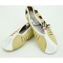 이화 사물놀이 풍물 가죽 일반 미투리, 황색, 250