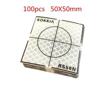 측량장비 100pcs 반사판 시트 테이프 대상 시트 크기 20 30 40 50 60mm sokkia 토탈 스테이션 측량 반사 테, 04 100 pcs 50mm