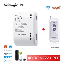 워크인스위치 smart 차고 도어 오프너 wifi 스위치 슬라이딩 게이트 app 릴레이, 7-32v 및 rfb