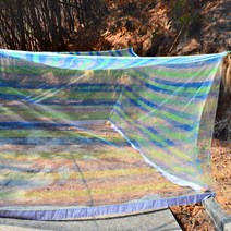 우야몰 국산 솔표 블루 9-10인용 모기장 야외용 대형 사각모기장 여름용품 캠핑용품 해충 차단, 01.블루 사각모기장(야외용)9-10인용