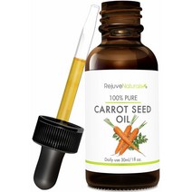 RejuveNaturals Carrot Seed Oil Pure Cold Pressed 레쥬베내추럴 100 % 당근씨 캐롯 씨드 오일 30ml 1병, 1개