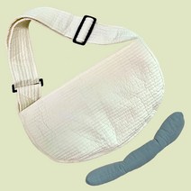 루루비 강아지 슬링백 쿠션포함, 우유 핑크+쿠션