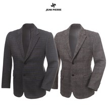 제로골프 JEAN PIERRE 쟌피엘 남성 울 기본 체크 모직 마이 자켓 Model No_J2-2E092