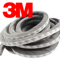 리빙라떼 3M 접착식 미세먼지 외풍차단 모헤어 5m 10m, 3M접착식 모헤어 10m, 9mm x 5mm