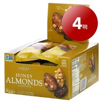 리암마켓 Sahale Snacks 사헬 스낵 혼합 견과류 트레일 믹스 스낵 글레이드 믹스 꿀 아몬드 9개입 각 42.5g 1팩, 4팩